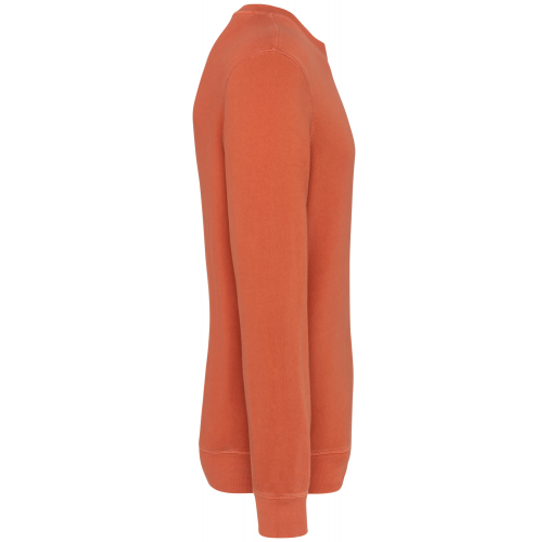 washed pomelo Sudadera ecorresponsable de cuello redondo French Terry unisex