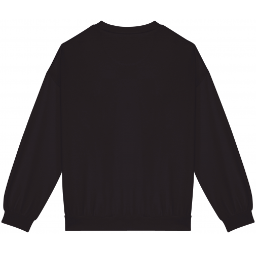 washed black Sudadera ecorresponsable oversize French Terry unisex