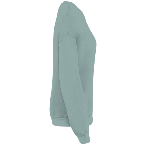 washed jade green Sudadera ecorresponsable oversize French Terry unisex