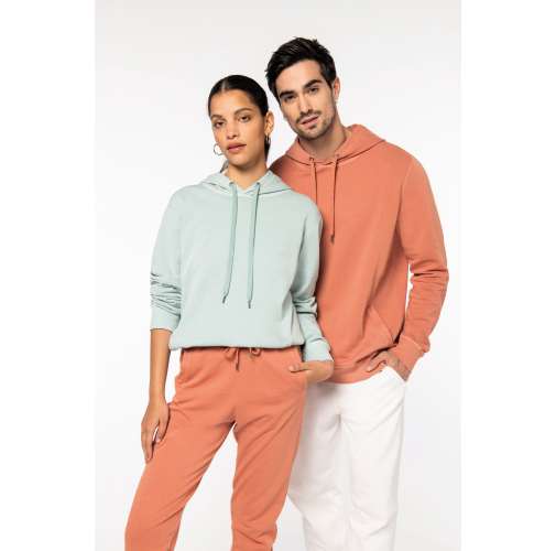 Sudadera ecorresponsable con capucha French Terry unisex