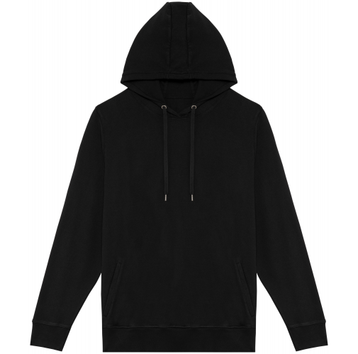 washed black Sudadera ecorresponsable con capucha French Terry unisex