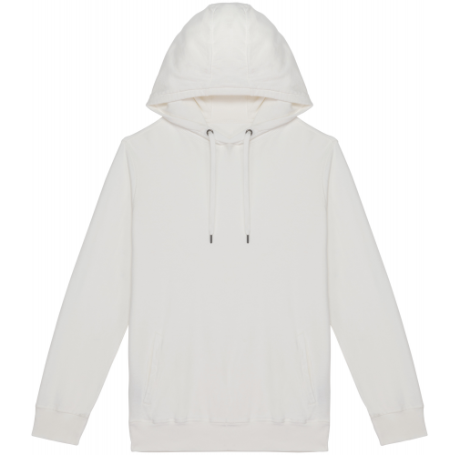 washed ivory Sudadera ecorresponsable con capucha French Terry unisex