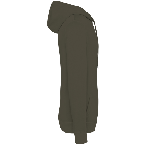 washed organic khaki Sudadera ecorresponsable con capucha French Terry unisex