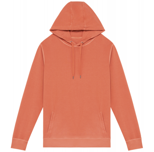 washed pomelo Sudadera ecorresponsable con capucha French Terry unisex