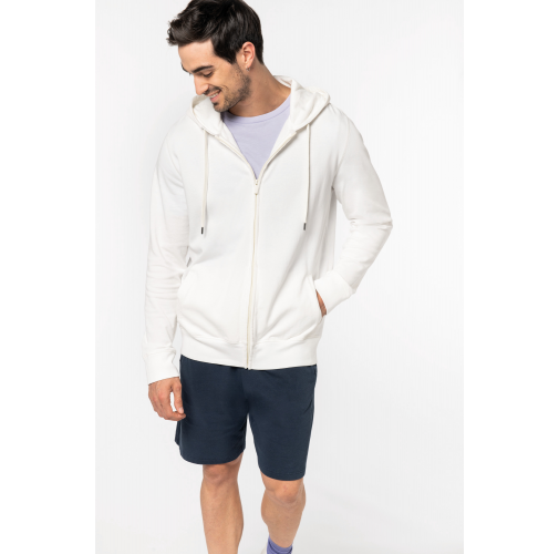Sudadera ecorresponsable cremallera y capucha French Terry unisex