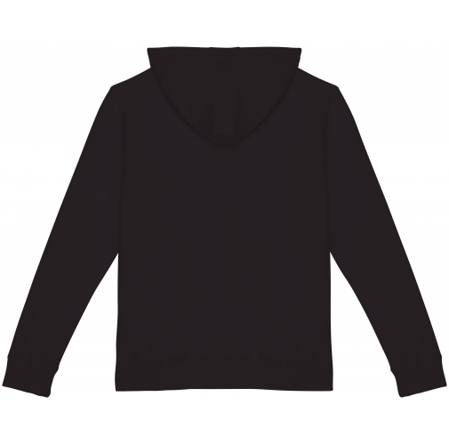 washed black Sudadera ecorresponsable cremallera y capucha French Terry unisex