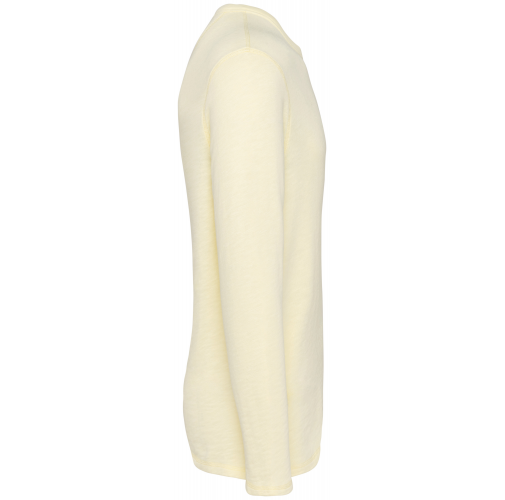 washed lemon citrus Sudadera ecorresponsable de cuello redondo efecto lavado French Terry unisex