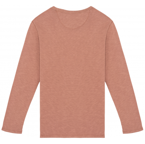 washed sienna Sudadera ecorresponsable de cuello redondo efecto lavado French Terry unisex