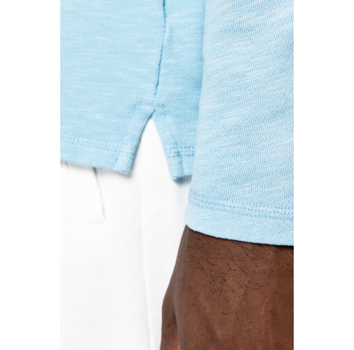 Sudadera ecorresponsable de cuello redondo efecto lavado French Terry unisex