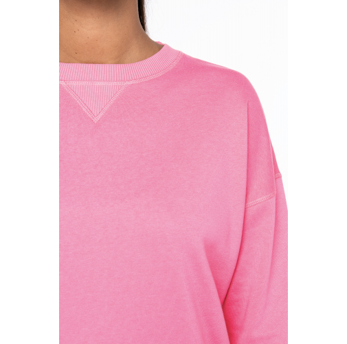 Sudadera ecorresponsable hombros caídos mujer