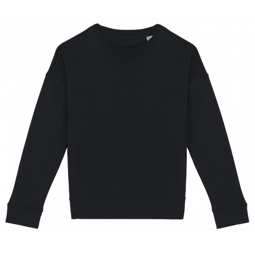 Sudadera ecorresponsable hombros caídos mujer