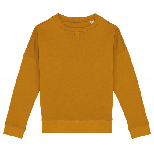 Sudadera ecorresponsable hombros caídos mujer
