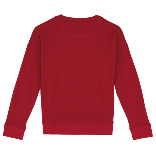 Sudadera ecorresponsable hombros caídos mujer