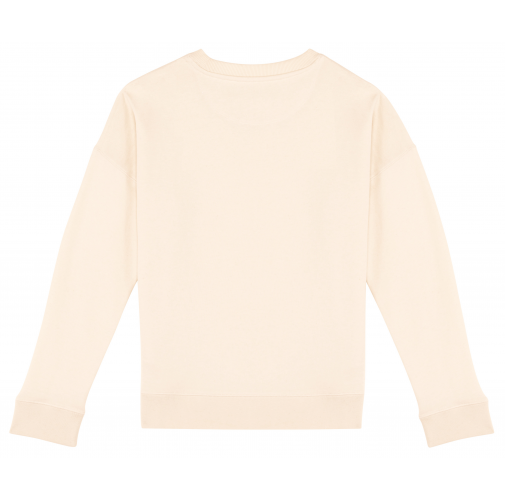 Sudadera ecorresponsable hombros caídos mujer