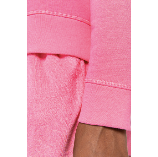 Sudadera ecorresponsable hombros caídos mujer