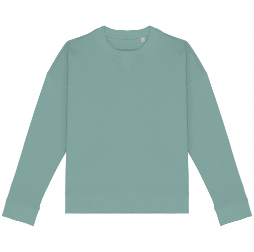 Sudadera ecorresponsable hombros caídos mujer