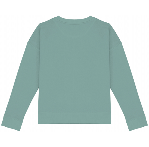 Sudadera ecorresponsable hombros caídos mujer
