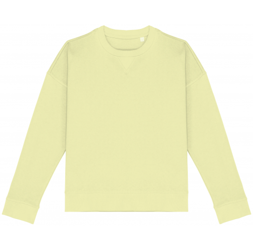 Sudadera ecorresponsable hombros caídos mujer