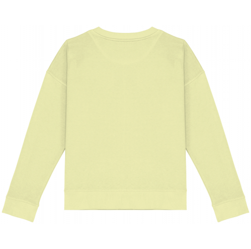 Sudadera ecorresponsable hombros caídos mujer