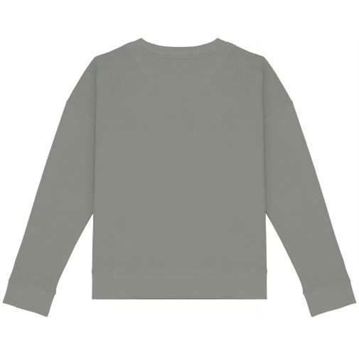 Sudadera ecorresponsable hombros caídos mujer