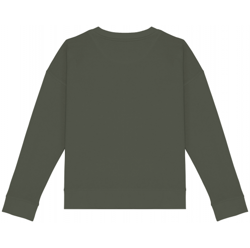 Sudadera ecorresponsable hombros caídos mujer