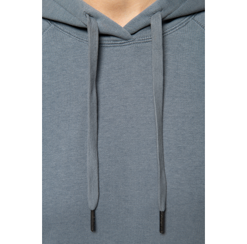 Sudadera ecorresponsable con capucha y mangas raglán mujer