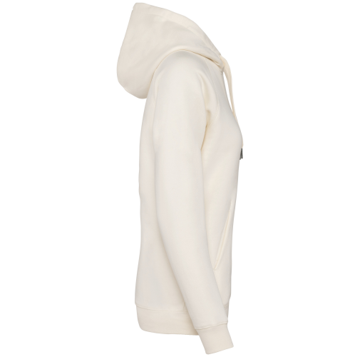 ivory Sudadera ecorresponsable con capucha y mangas raglán mujer
