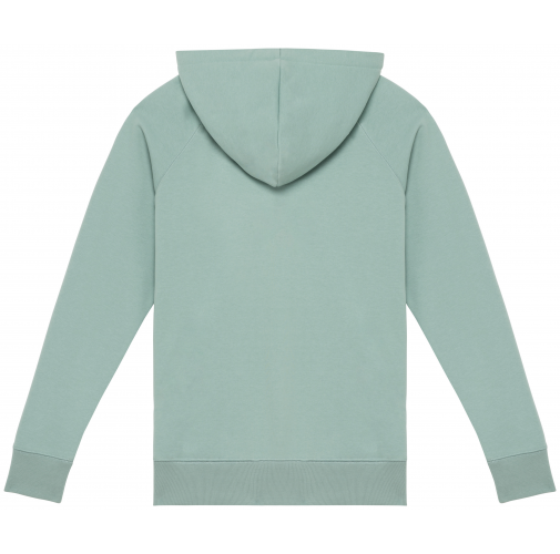 jade green Sudadera ecorresponsable con capucha y mangas raglán mujer