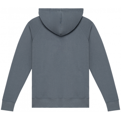 mineral grey Sudadera ecorresponsable con capucha y mangas raglán mujer