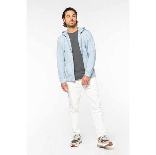 Sudadera con capucha y cremallera hombre