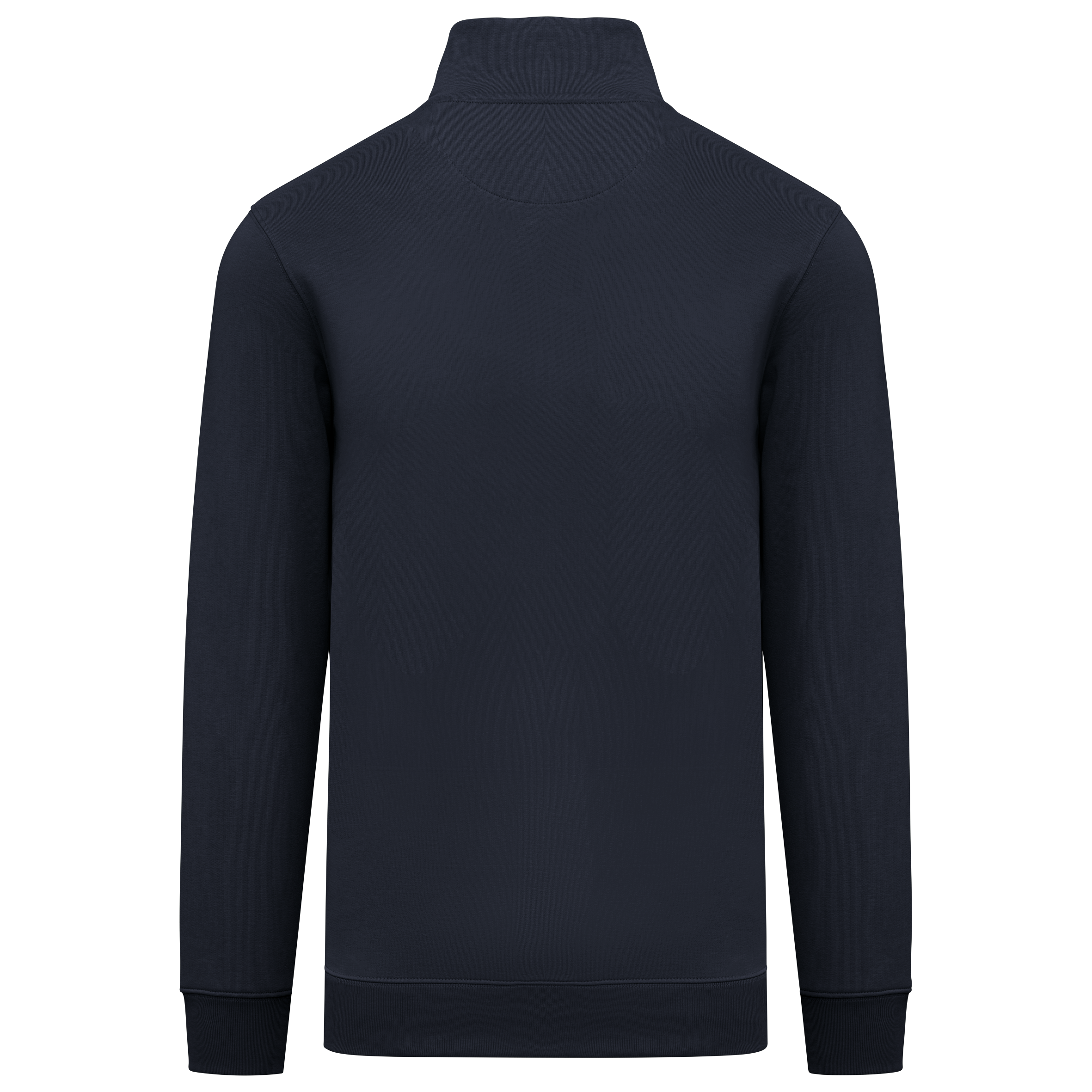 Sudadera ecorresponsable de cuello alto con cremallera hombre