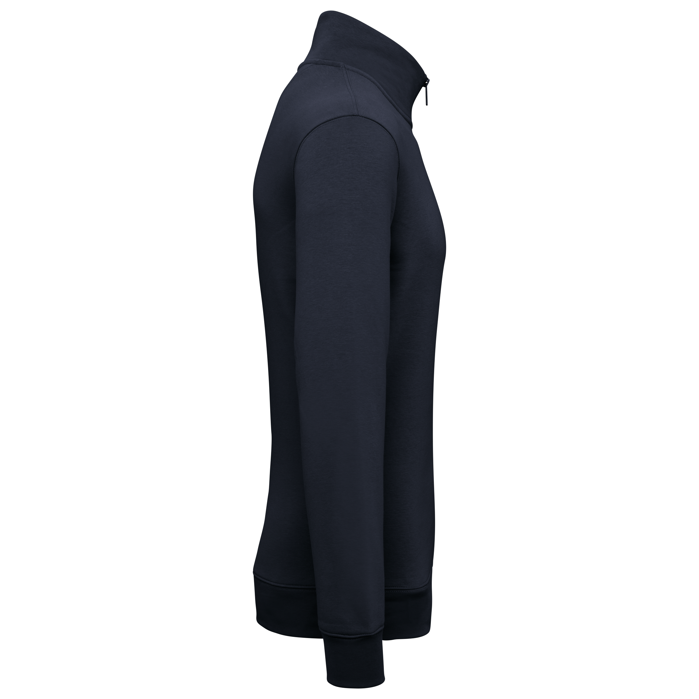 Sudadera ecorresponsable de cuello alto con cremallera hombre