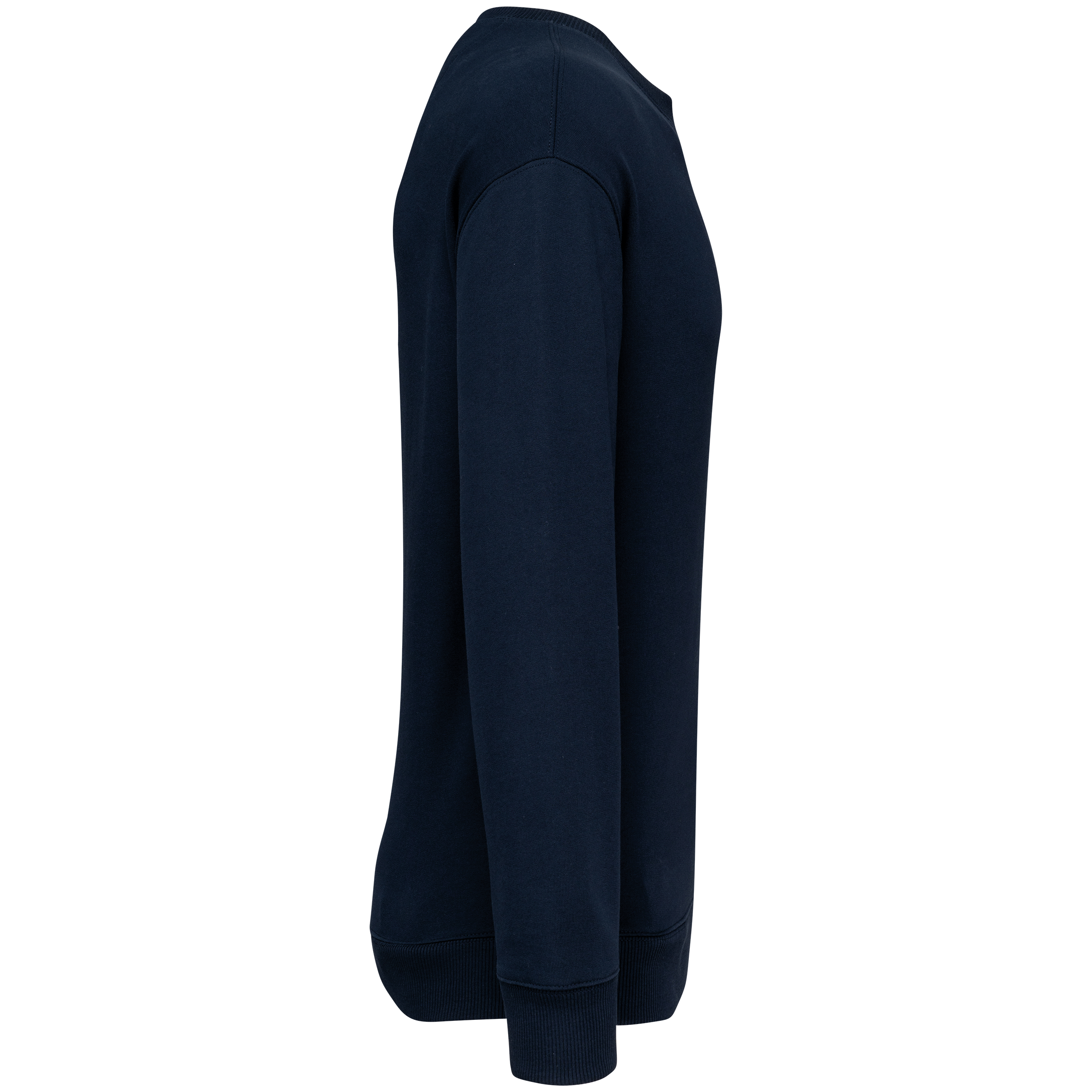 Sudadera ecorresponsable cuello redondo y hombros caídos French Terry unisex