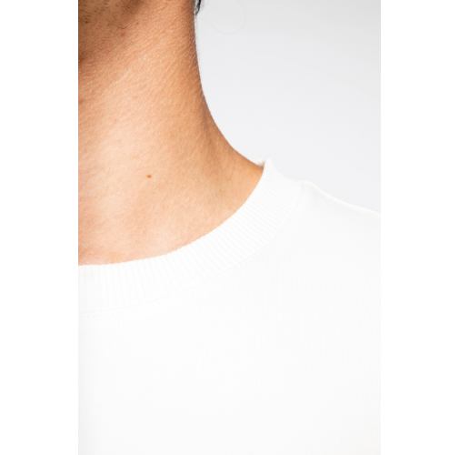 Sudadera ecorresponsable cuello redondo y hombros caídos French Terry unisex