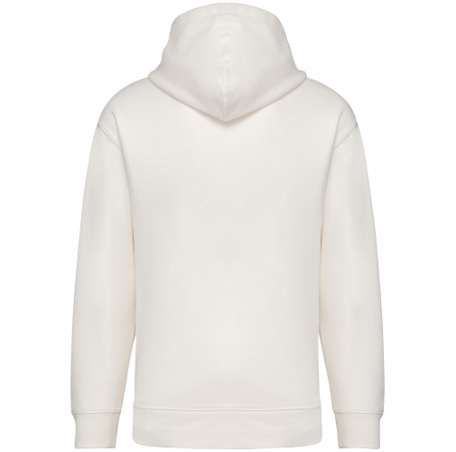 ivory Sudadera ecorresponsable con capucha y hombros caídos French Terry unisex