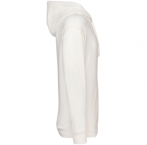 ivory Sudadera ecorresponsable con capucha y hombros caídos French Terry unisex