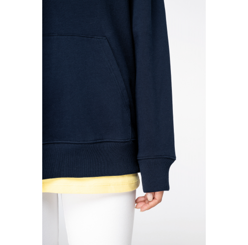 Sudadera ecorresponsable con capucha y hombros caídos French Terry unisex