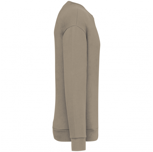 wet sand Sudadera ecorresponsable cuello redondo y hombros caídos felpa perchada unisex