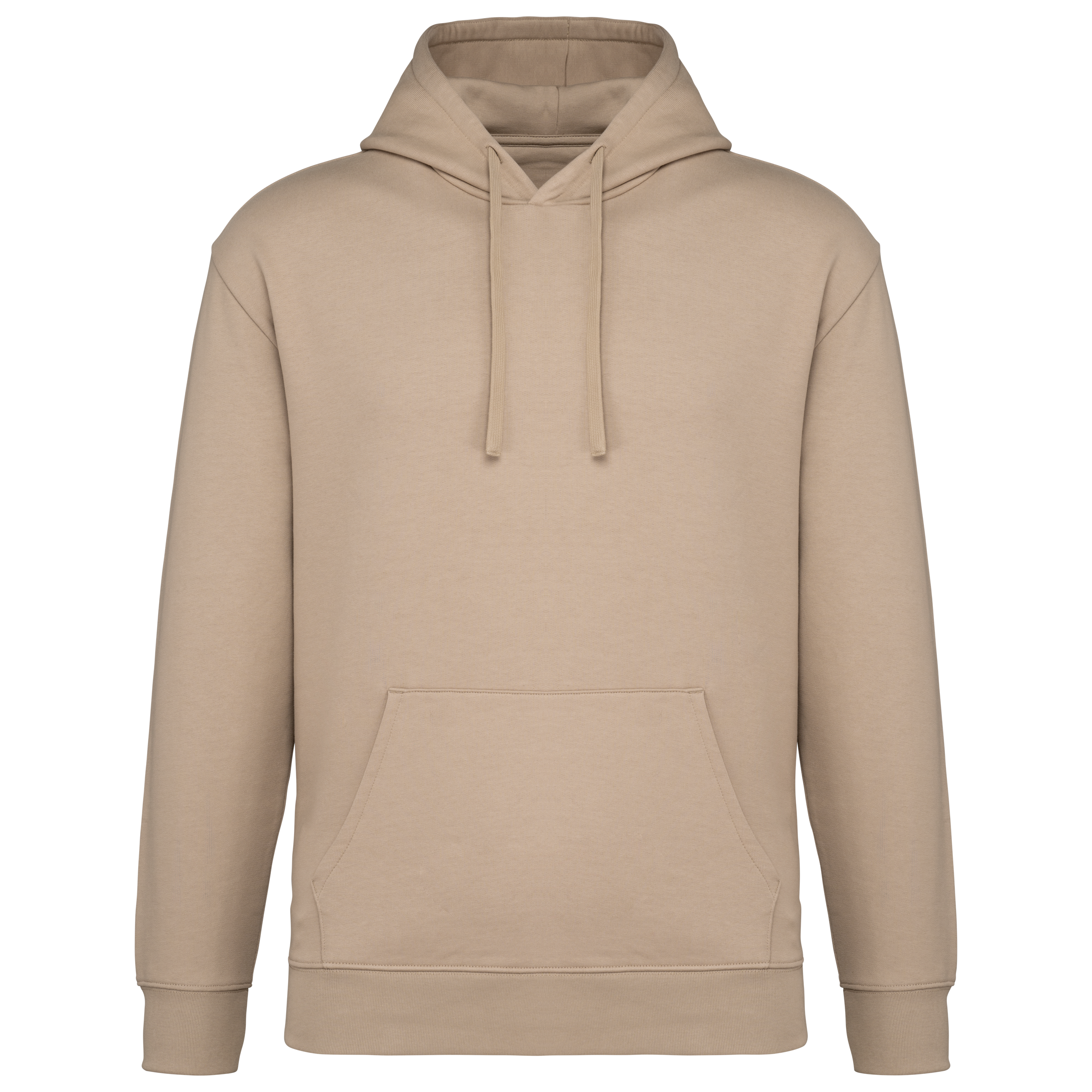 Sudadera ecorresponsable con capucha y hombros caídos felpa perchada unisex