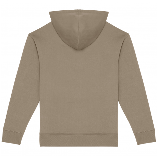 wet sand Sudadera ecorresponsable con capucha y hombros caídos felpa perchada unisex