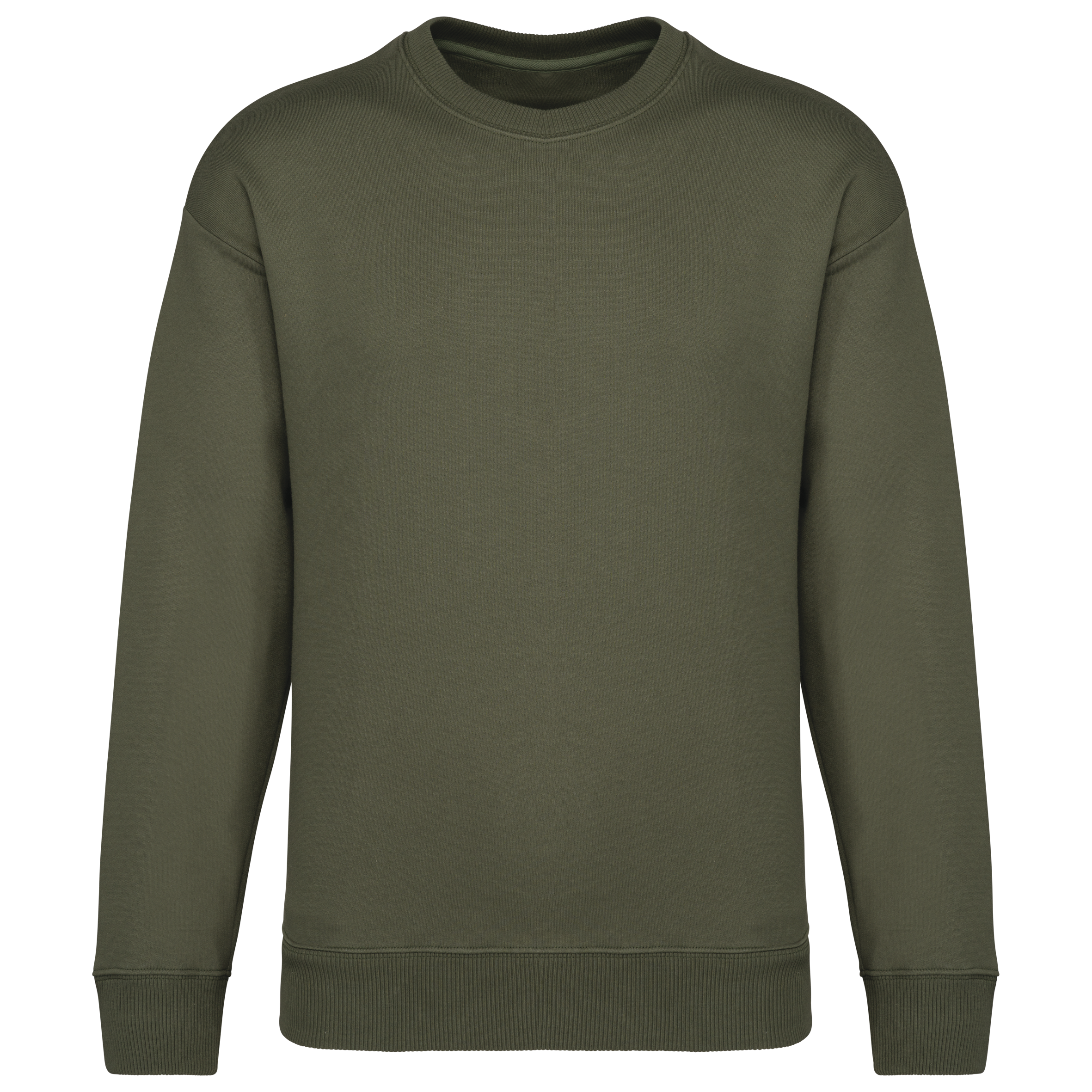 Sudadera cuello redondo oversize unisex