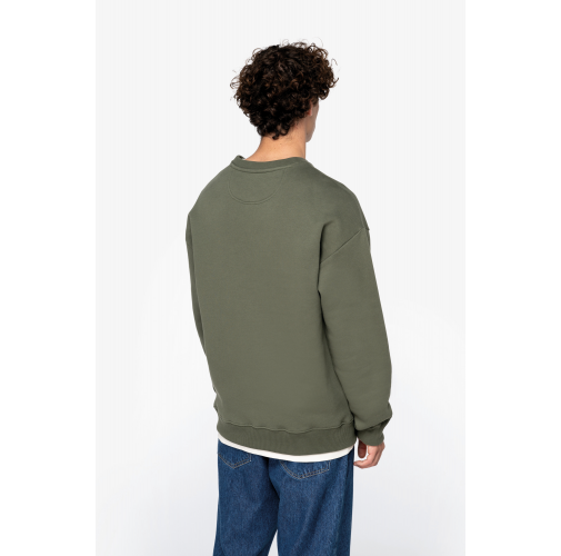 Sudadera cuello redondo oversize unisex