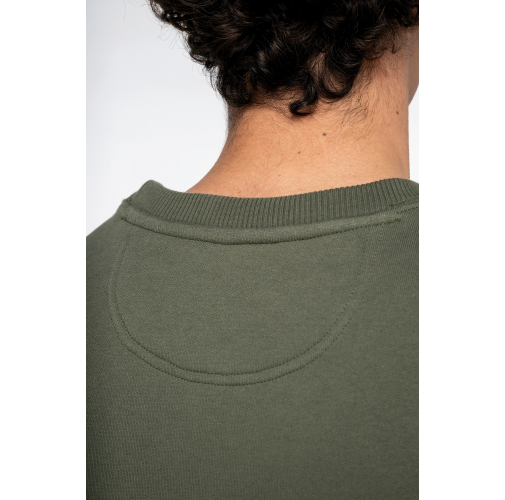 Sudadera cuello redondo oversize unisex