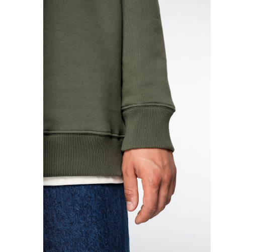 Sudadera cuello redondo oversize unisex