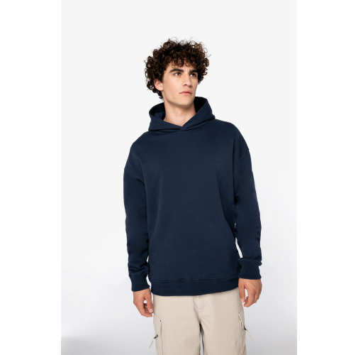 Sudadera ecorresponsable con capucha oversize unisex