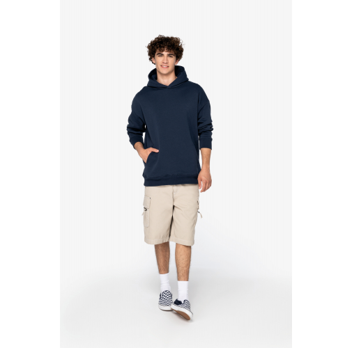 Sudadera ecorresponsable con capucha oversize unisex