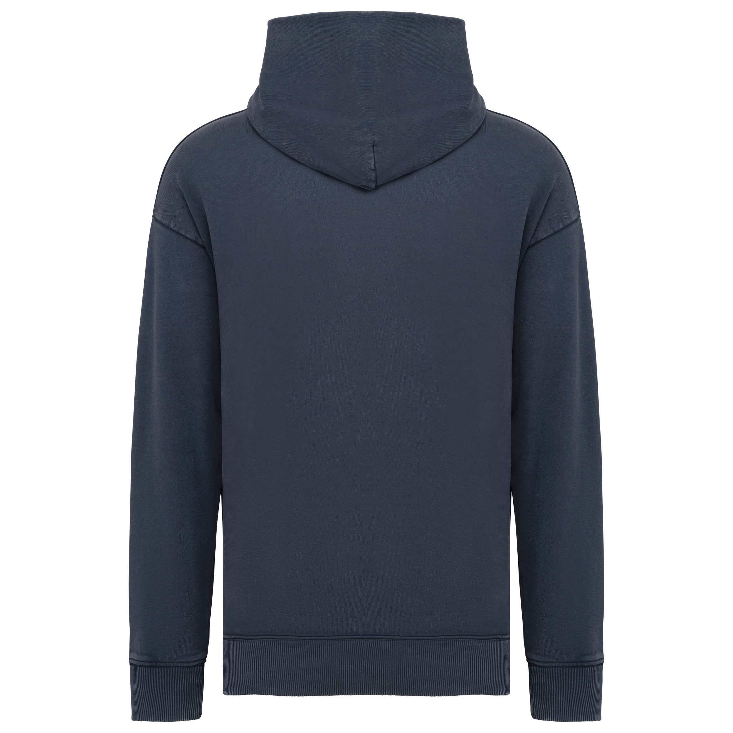 Sudadera ecorresponsable con capucha efecto lavado oversize unisex