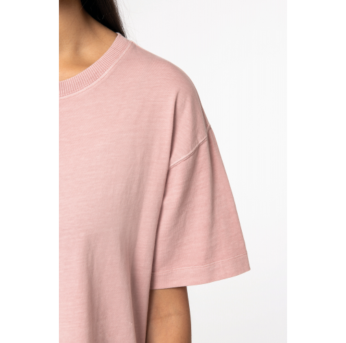 Vestido tipo camiseta ecorresponsable efecto lavado mujer