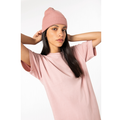 Vestido tipo camiseta ecorresponsable efecto lavado mujer