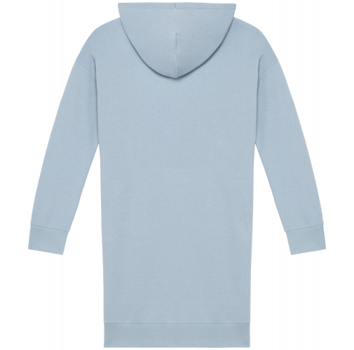 aquamarine Vestido tipo sudadera ecorresponsable con capucha mujer